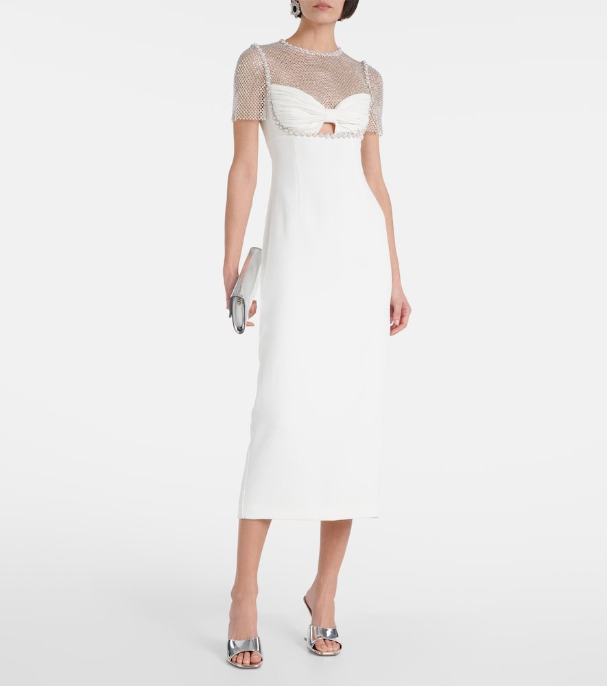 Self-Portrait Bridal embellished  midi dress
