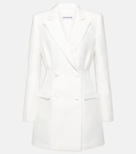 Self-Portrait Double-breasted taffeta blazer dress - Self-Portrait 双排扣塔夫绸西装裙