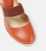 Malone Souliers Siena 70 leather espadrille wedges