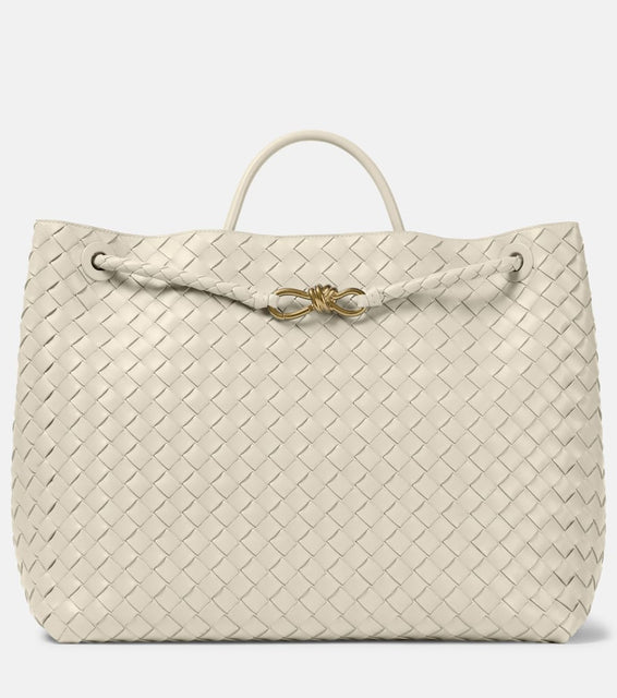 Bottega Veneta Andiamo Large Intrecciato leather tote bag. Shop Bottega Veneta Tote Bags for women now.