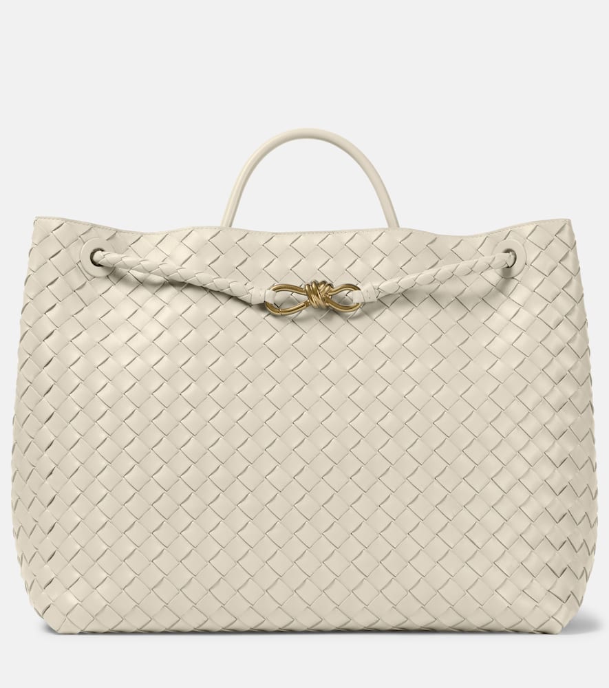 Bottega Veneta Andiamo Large Intrecciato leather tote bag. Shop Bottega Veneta Tote Bags for women now.