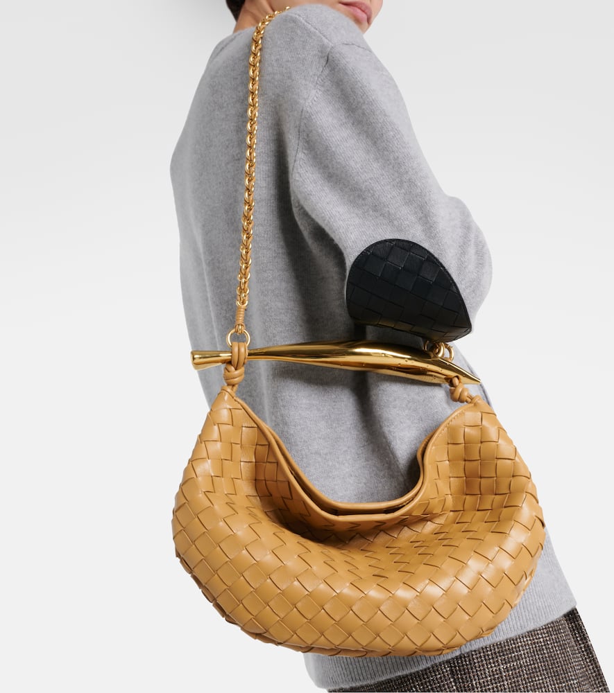 Bottega Veneta Sardine Chain Intrecciato leather shoulder bag