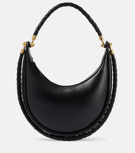 Bottega Veneta Hula Hoop leather shoulder bag. Shop Bottega Veneta Shoulder Bags for women now.