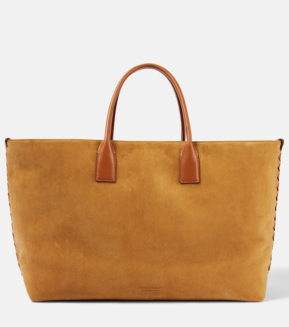 Bottega Veneta Cabat Large suede tote bag. Shop Bottega Veneta Tote Bags for women now.