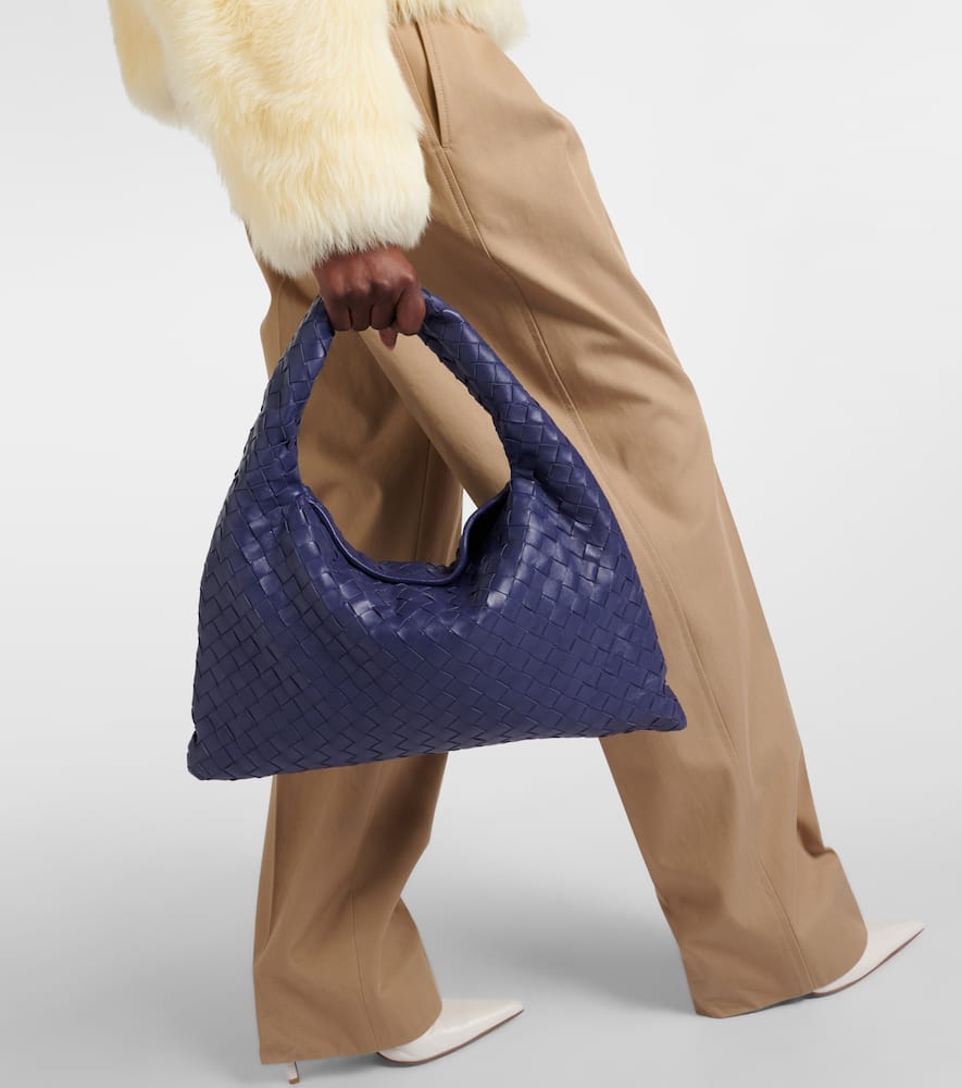 Bottega Veneta Hop Medium Intrecciato leather tote bag