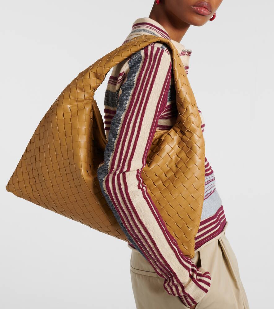 Bottega Veneta Hop Intrecciato leather tote bag
