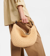 Bottega Veneta Sardine Chain raffia-effect tote bag