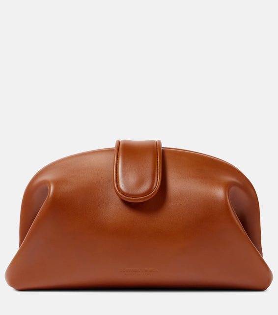 Bottega Veneta Lauren 1980 leather clutch. Shop Bottega Veneta Clutches for women now.
