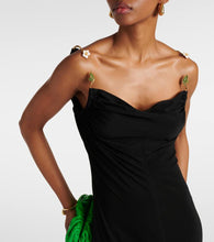 Bottega Veneta Embellished ruched cr√É¬™pe maxi dress