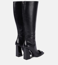 Versace Gianni Ribbon leather knee-high boots