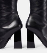 Versace Gianni Ribbon leather knee-high boots