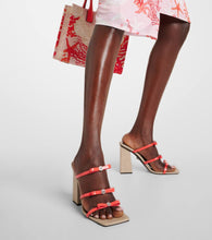 Versace Gianni Ribbon 95 leather sandals
