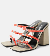 Versace Gianni Ribbon 95 leather sandals