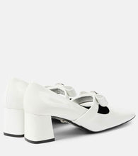 Versace Gianni Ribbon 55 patent leather Mary Jane pumps