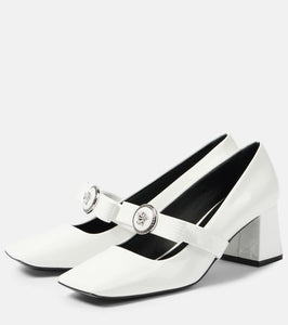 Versace Gianni Ribbon 55 patent leather Mary Jane pumps