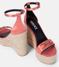 Versace Medusa '95 satin espadrille wedges
