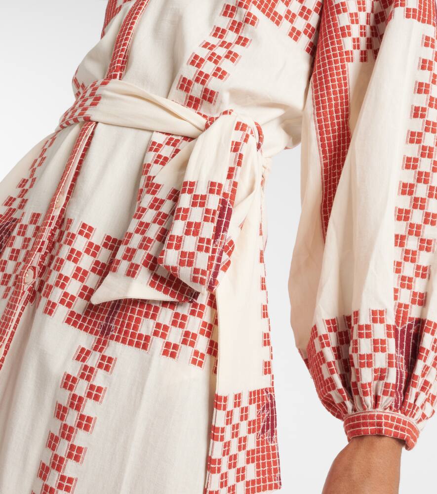 Johanna Ortiz Printed cotton midi dress