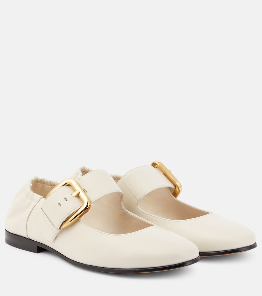 Bottega Veneta Astaire leather Mary Jane flats - Bottega Veneta Astaire 皮革玛丽珍平底鞋