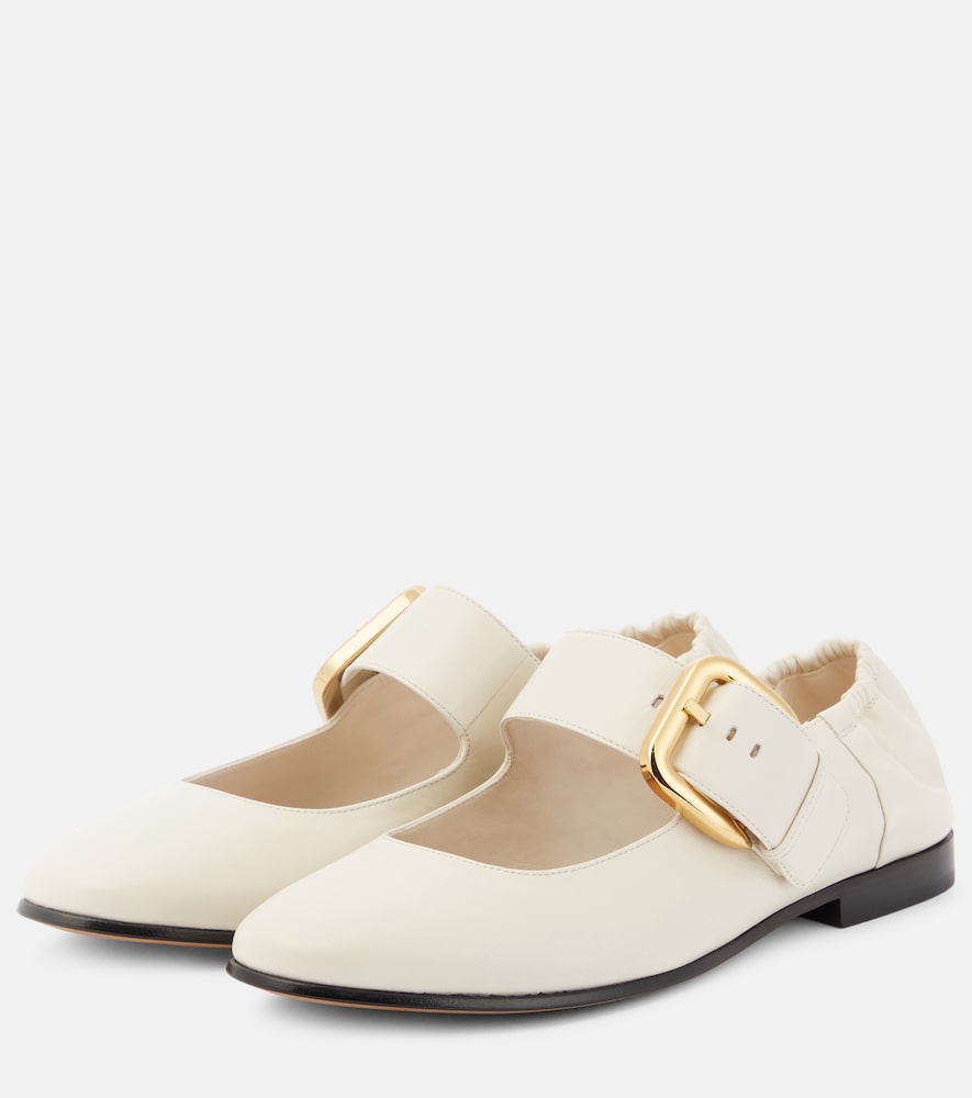 Bottega Veneta Astaire leather Mary Jane flats