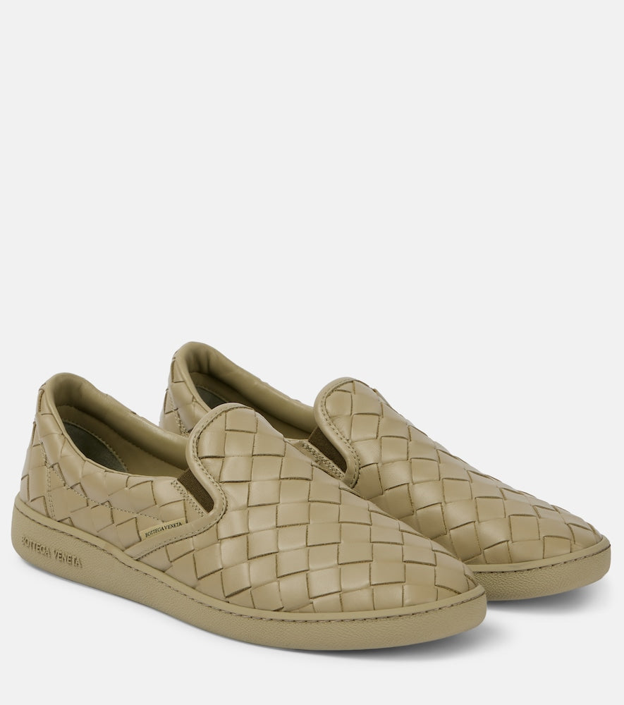 Bottega Veneta Sawyer leather slip-on sneakers - Bottega Veneta Sawyer 皮革套脚运动鞋