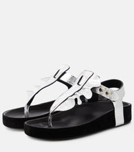 Isabel Marant Isela metallic leather sandals