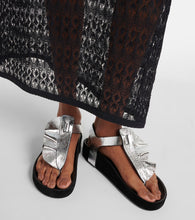 Isabel Marant Isela metallic leather sandals