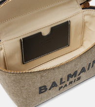 Balmain B-Army leather-trimmed canvas shoulder bag