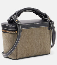 Balmain B-Army leather-trimmed canvas shoulder bag