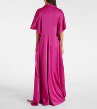 Safiyaa Reda gathered satin gown