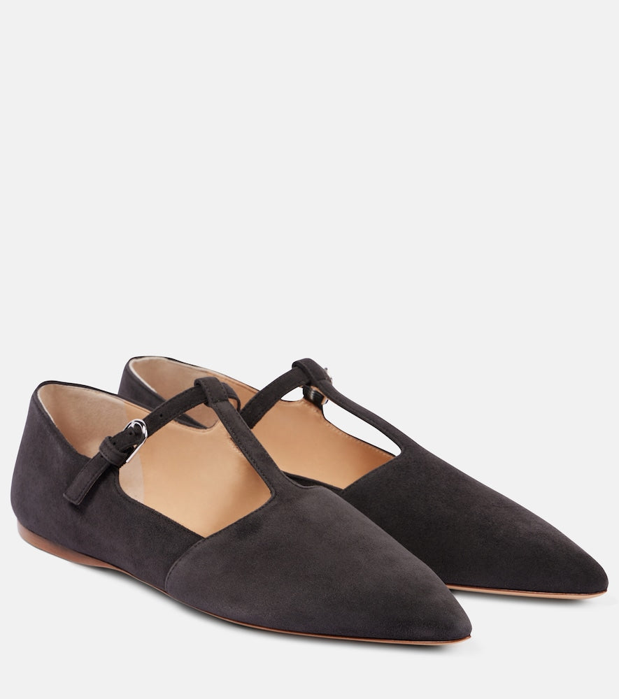 Gabriela Hearst Lola suede ballet flats - Gabriela Hearst Lola 绒面芭蕾平底鞋