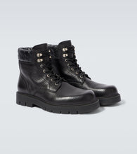 Bottega Veneta Haddock leather lace-up boots