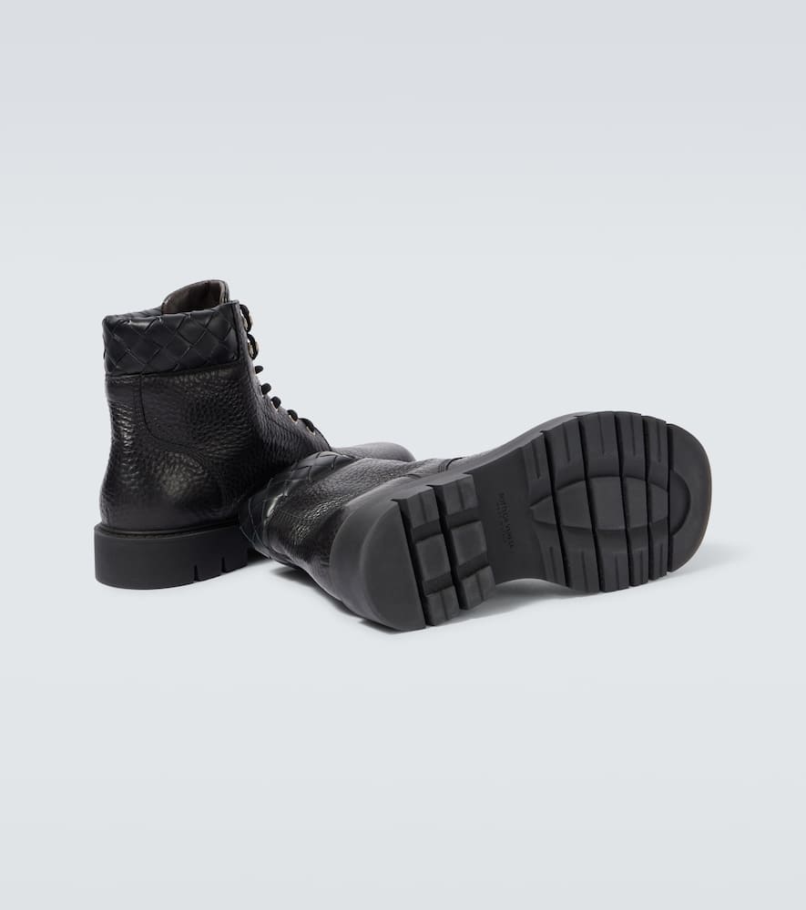 Bottega Veneta Haddock leather lace-up boots