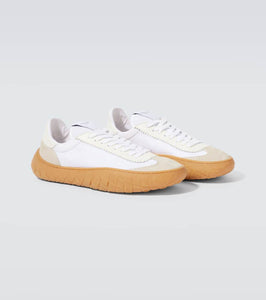 Bottega Veneta Suede-trimmed sneakers