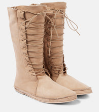 The Row Tyler suede lace-up boots - The Row Tyler 麂皮系带靴
