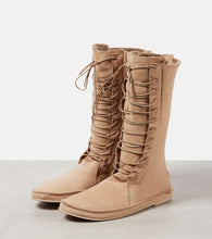 The Row Tyler suede lace-up boots