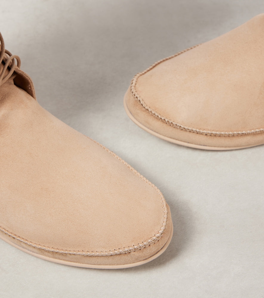 The Row Tyler suede lace-up boots