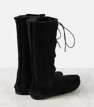 The Row Tyler suede lace-up boots