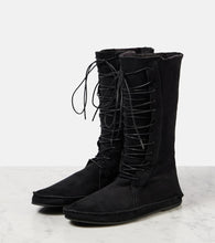 The Row Tyler suede lace-up boots