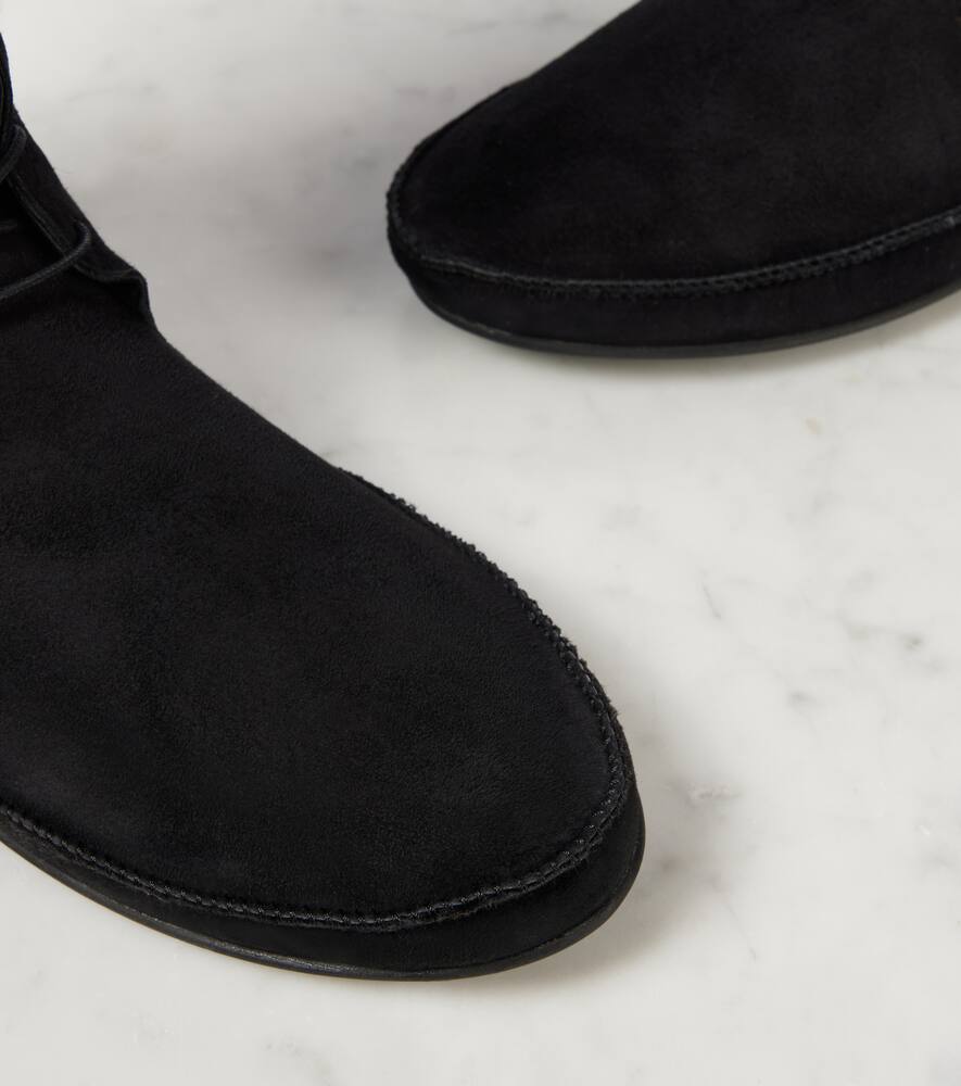 The Row Tyler suede lace-up boots