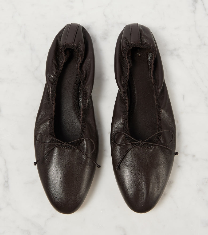 The Row Awar leather ballet flats