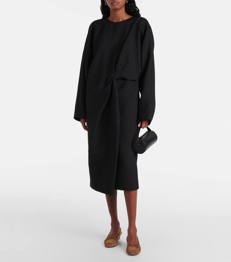 The Row Awar shearling-lined suede ballet flats