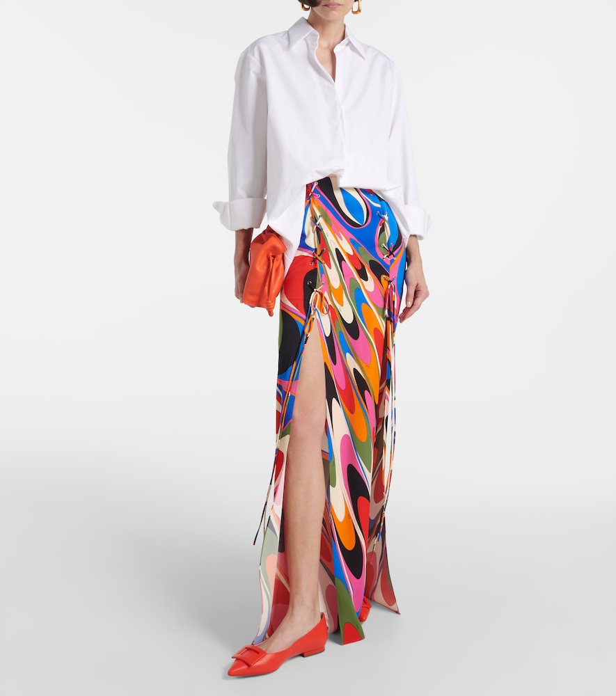 Roger Vivier Gommettine Ball leather ballet flats