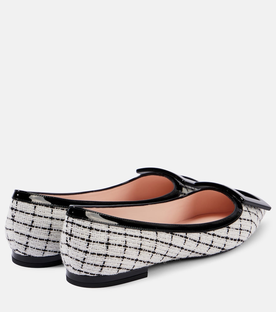 Roger Vivier Gommettine Bouclé ballet flats