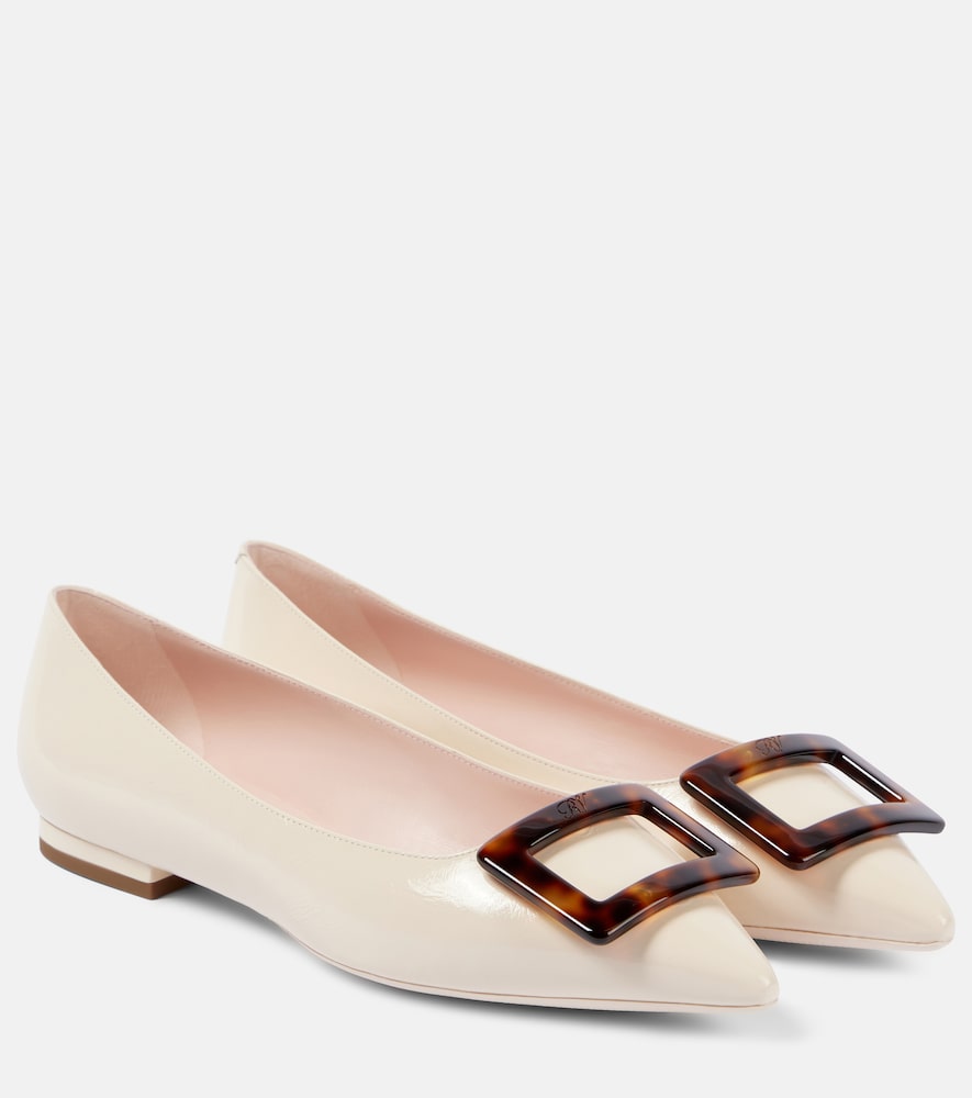 Roger Vivier Gommettine Ball leather ballet flats - Roger Vivier Gommettine Ball 皮革芭蕾平底鞋