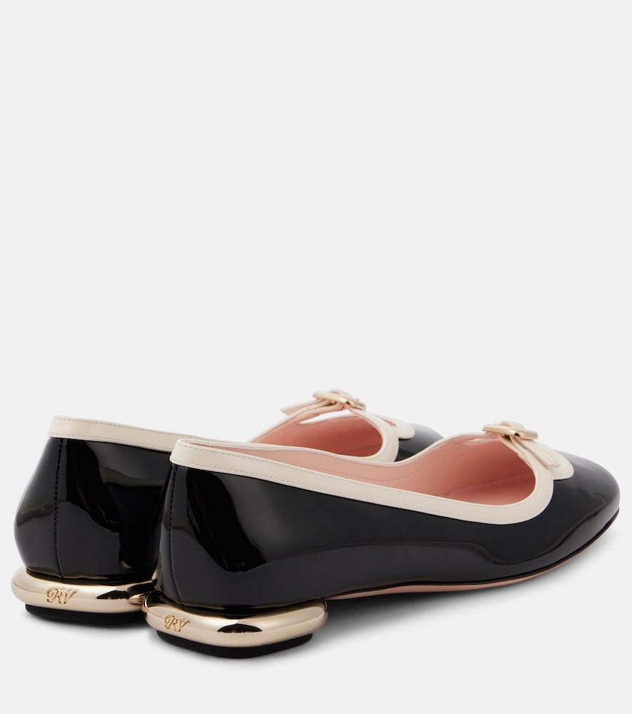 Roger Vivier Viv' Podium patent leather ballet flats