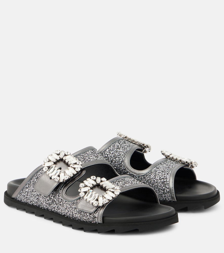 Roger Vivier Slidy Viv' embellished sandals - Roger Vivier Slidey Viv' 缀饰凉鞋