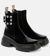 Roger Vivier Wallaviv patent leather Chelsea boots - Roger Vivier Wallaviv漆皮切尔西靴
