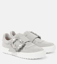 Roger Vivier Very Vivier embellished suede sneakers - Roger Vivier Very Vivier 缀饰绒面革运动鞋