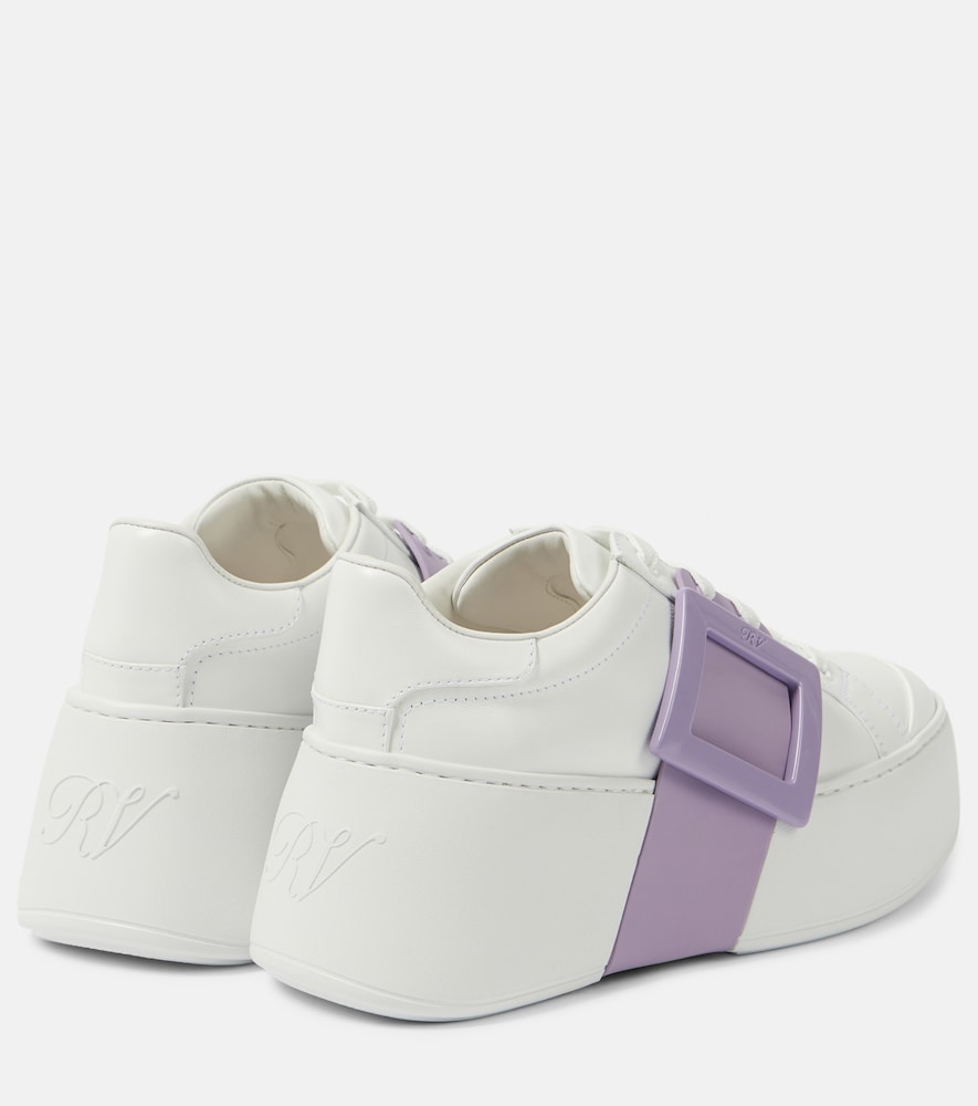 Roger Vivier Viv' Skate leather platform sneakers