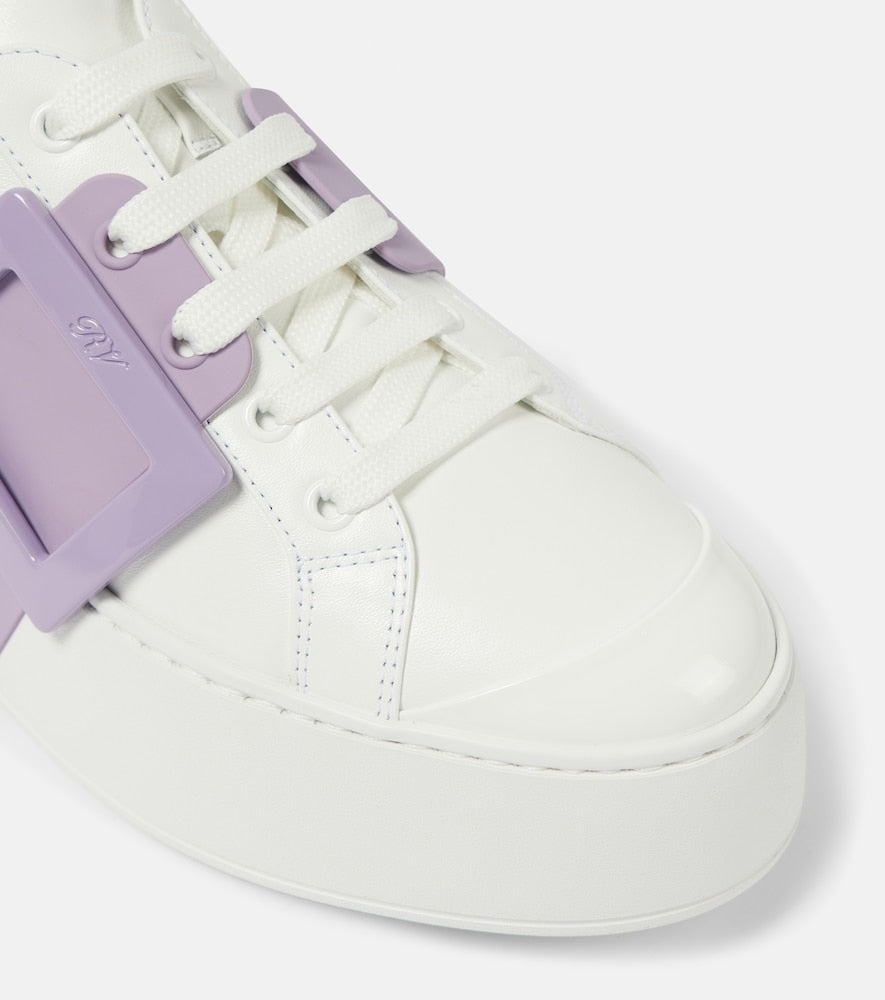 Roger Vivier Viv' Skate leather platform sneakers